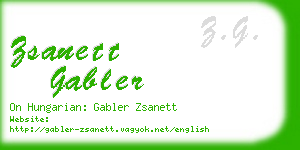 zsanett gabler business card